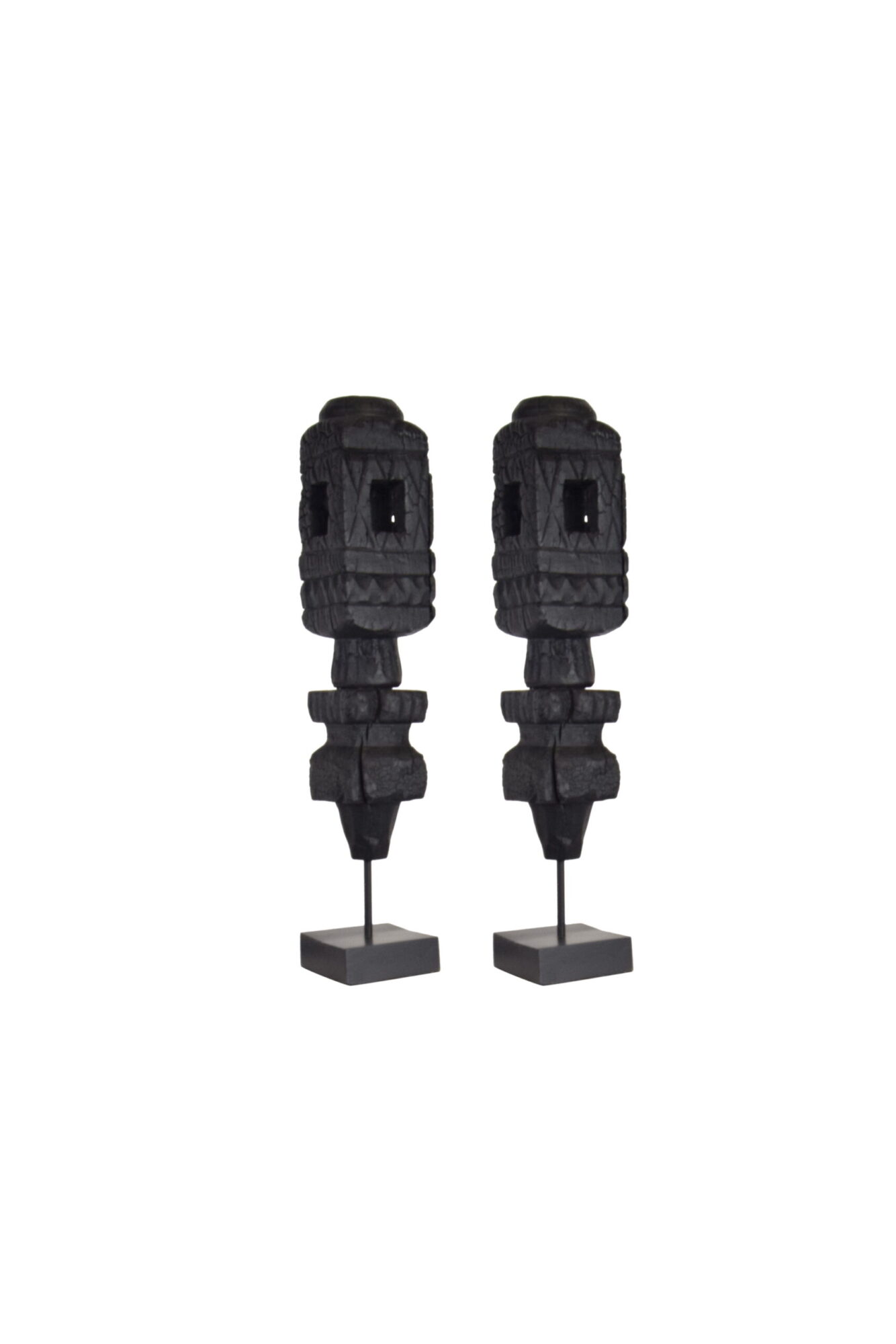 Set 2 pieces | Charpoy Charred Mango Wood Medium - Image 2