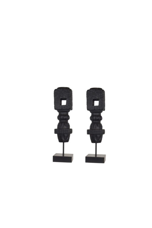 Set 2 pieces | Charpoy Charred Mango Wood Small