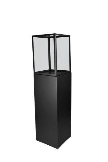 Display Pillar XL Matt Black & Showcase 40 Clear