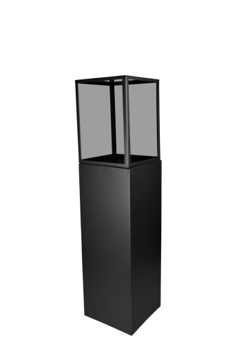 Display Pillar XL Matt Black & Showcase 40 Smoke